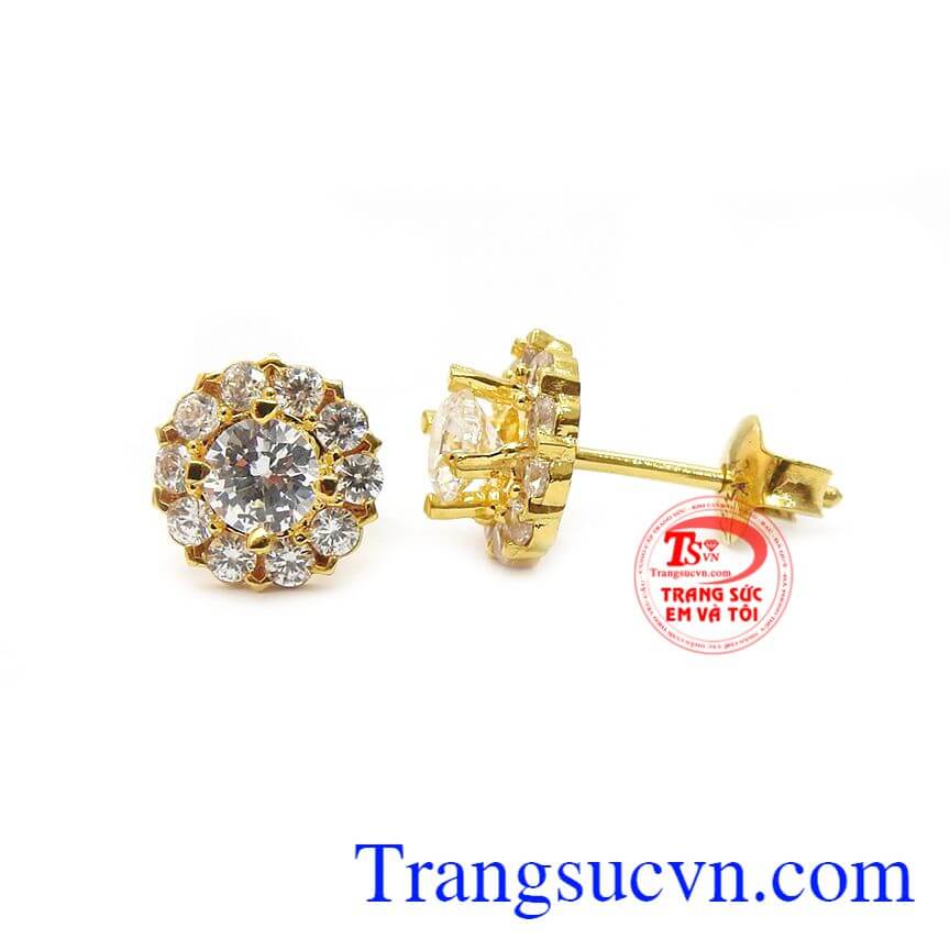 Hoa tai vàng kiều diễm,Hoa tai vàng tây,Trang sức nữ