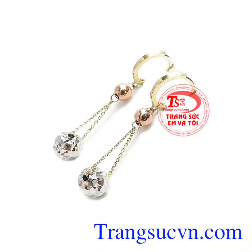 Hoa tai vàng tây thời trang,Hoa tai vàng tây,Trang sức nữ Hoa tai vàng tây thời trang,Hoa tai vàng tây,Trang sức nữ