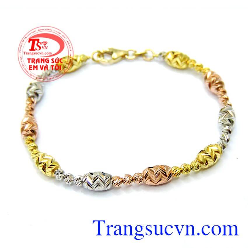 Lắc bi vàng 3 màu,Lắc Vàng tây đá quý,Trang sức vàng Lắc bi vàng 3 màu,Lắc Vàng tây đá quý,Trang sức vàng