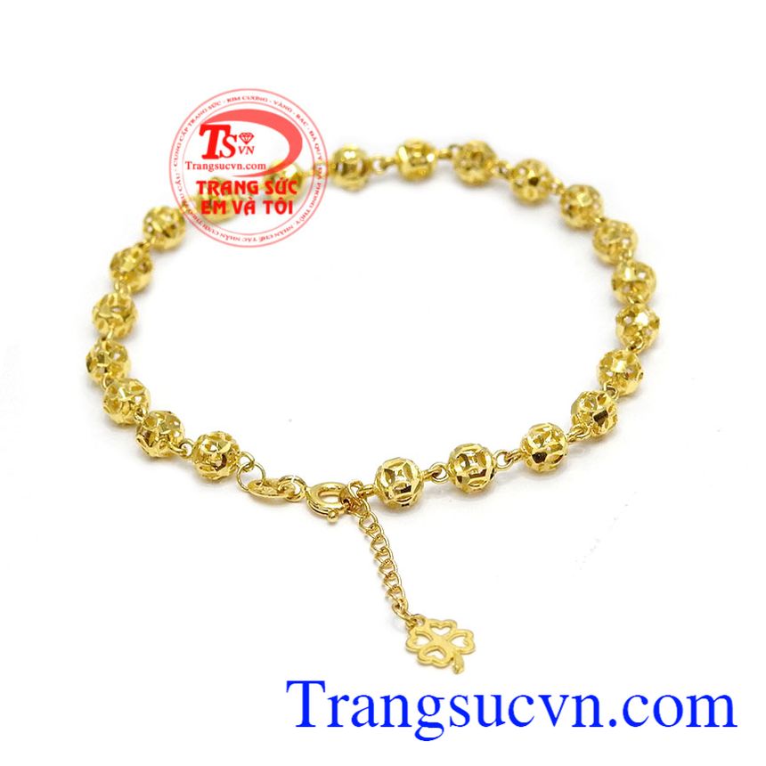 Lắc tay hạt bi vàng 10k,Lắc tay nữ vàng,Trang sức vàng Lắc tay hạt bi vàng 10k,Lắc tay nữ vàng,Trang sức vàng