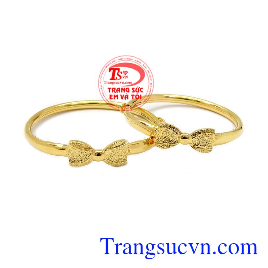 Lắc tay nơ vàng trẻ em,Lắc vàng trẻ em,Trang sức nữ Lắc tay nơ vàng trẻ em,Lắc vàng trẻ em,Trang sức nữ