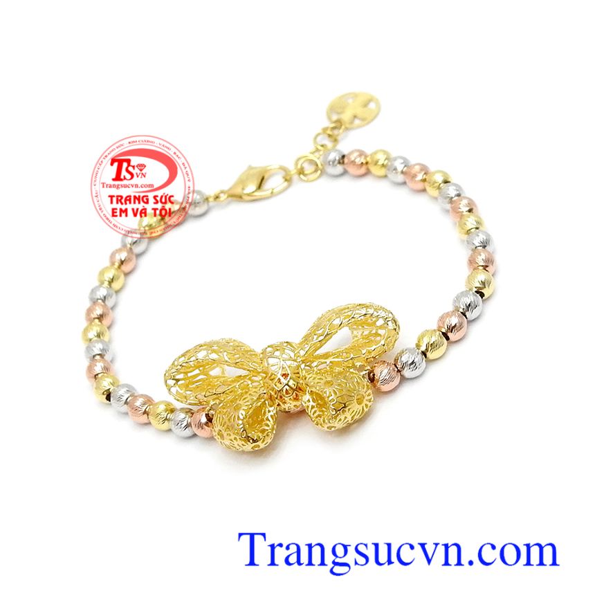 Lắc tay nữ 10k sang trọng,Lắc tay nữ v&agrave;ng,Trang sức v&agrave;ng