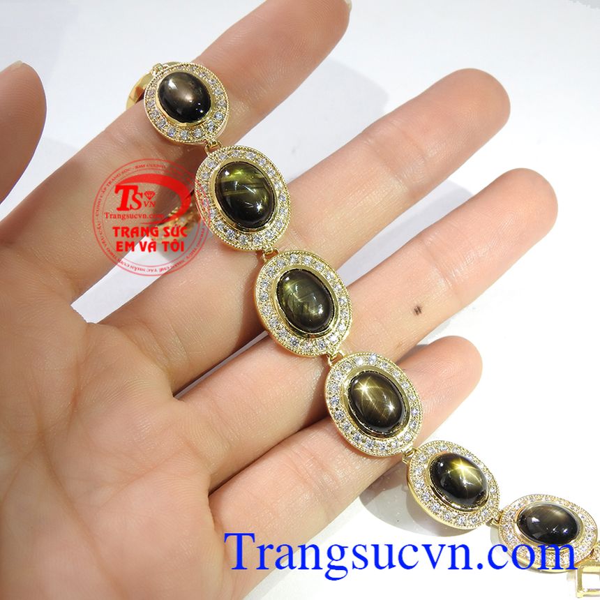 Lắc tay nữ sapphire sao cao cấp,Lắc tay nữ vàng,Trang sức vàng Lắc tay nữ sapphire sao cao cấp,Lắc tay nữ vàng,Trang sức vàng