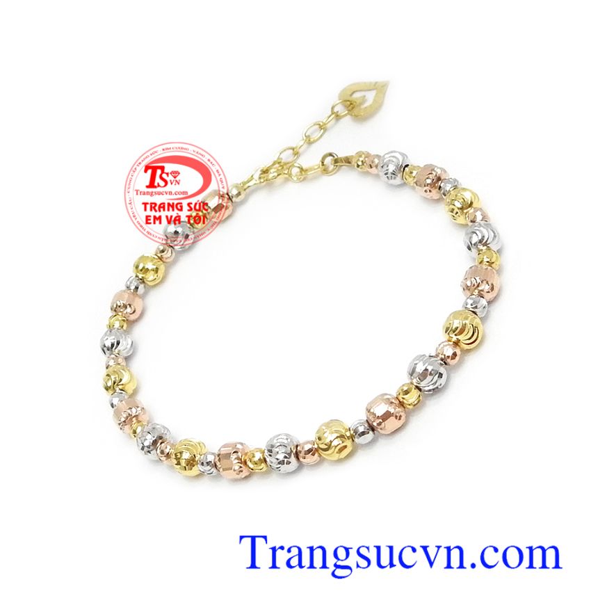 Lắc tay vàng 10k xinh xắn,Lắc vàng tây đá quý,Trang sức vàng Lắc tay vàng 10k xinh xắn,Lắc vàng tây đá quý,Trang sức vàng