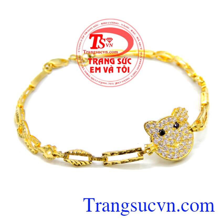 Lắc tay vàng mèo kity,Lắc tay nữ vàng,Trang sức vàng Lắc tay vàng mèo kity,Lắc tay nữ vàng,Trang sức vàng