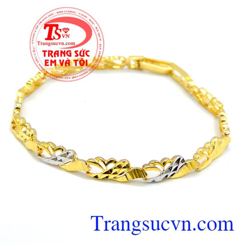 Lắc tay xinh sắn vàng,Lắc vàng tây đá quý,Trang sức vàng Lắc tay xinh sắn vàng,Lắc vàng tây đá quý,Trang sức vàng