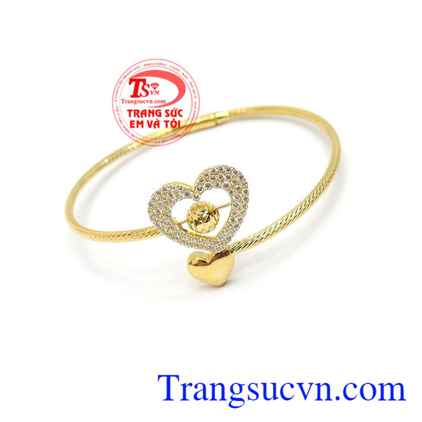V&ograve;ng tay nữ v&agrave;ng, Lắc tr&aacute;i tim đẹp, V&ograve;ng tay đẹp xinh xắn