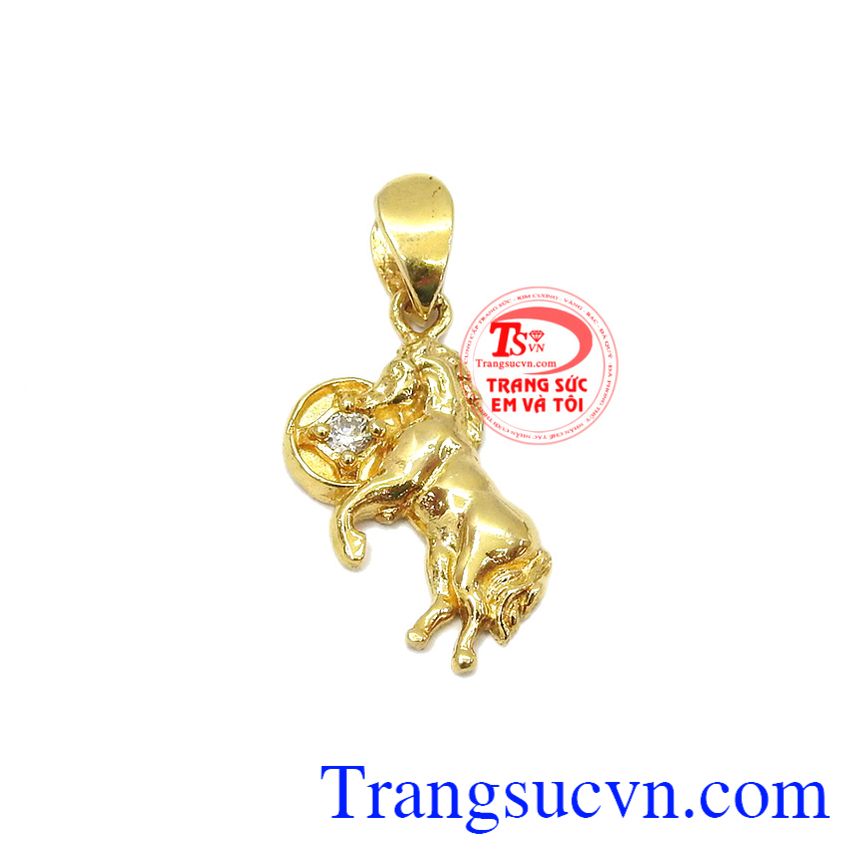 Mặt con giáp tuổi ngọ vàng, mặt dây chuyền đẹp, mặt dây chuyền vàng 