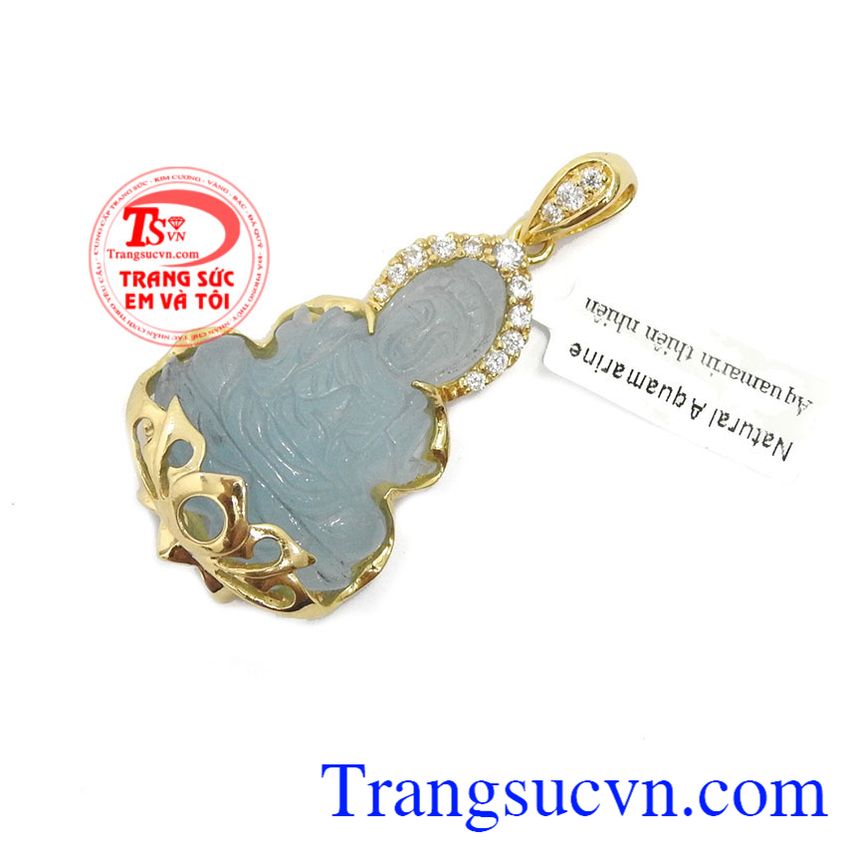 Mặt dây aquamarin may mắn,Mặt dây chuyền nam,Trang sức nam Mặt dây aquamarin may mắn,Mặt dây chuyền nam,Trang sức nam
