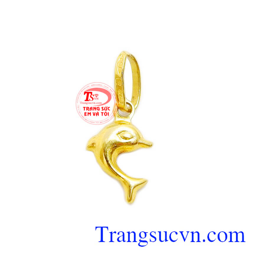 Mặt dây cá heo nhỏ xinh, mặt dây vàng tây, mặt dây nữ xinh xắn