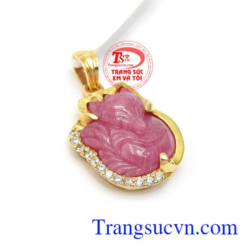 Mặt Dây Chuyền Hồ Ly May Mắn, mặt dây vàng đá quý, mặt dây ruby Mặt Dây Chuyền Hồ Ly May Mắn, mặt dây vàng đá quý, mặt dây ruby