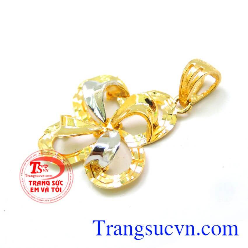 Mặt dây chuyền hoa dịu dàng, mặt dây chuyền, mặt dây vàng tây