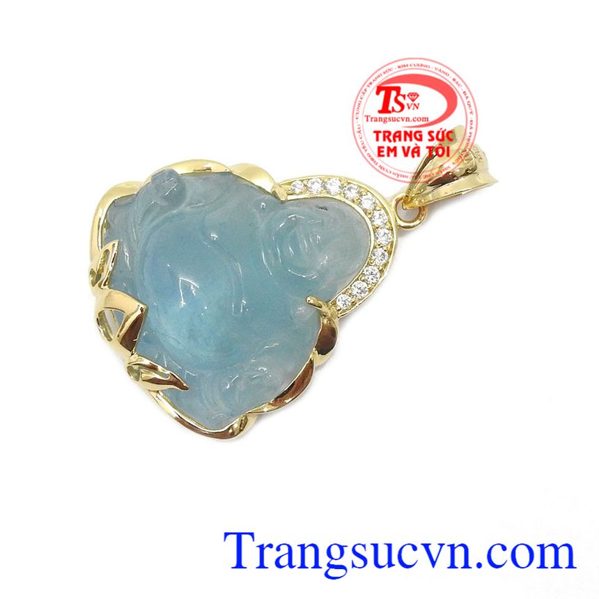 Mặt dây chuyền phật di lặc aquamarine,Mặt dây chuyền nam,Trang sức nam Mặt dây chuyền phật di lặc aquamarine,Mặt dây chuyền nam,Trang sức nam