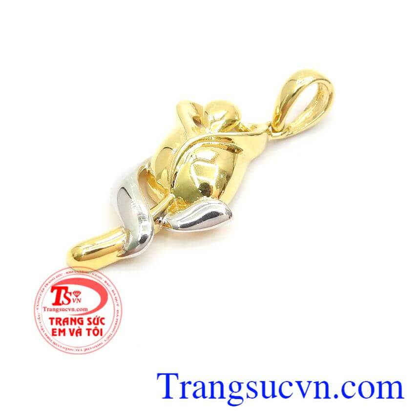 Mặt Dây Hoa Hồng Nhập Hàn Quốc,Mặt dây vàng đá quý,Trang sức nữ Mặt Dây Hoa Hồng Nhập Hàn Quốc,Mặt dây vàng đá quý,Trang sức nữ