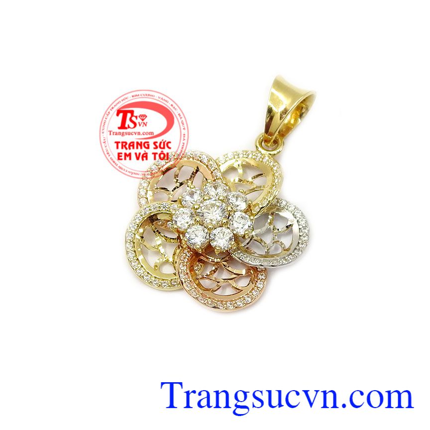 Mặt dây hoa vàng đẳng cấp,Mặt dây chuyền vàng,Trang sức bộ Mặt dây hoa vàng đẳng cấp,Mặt dây chuyền vàng,Trang sức bộ