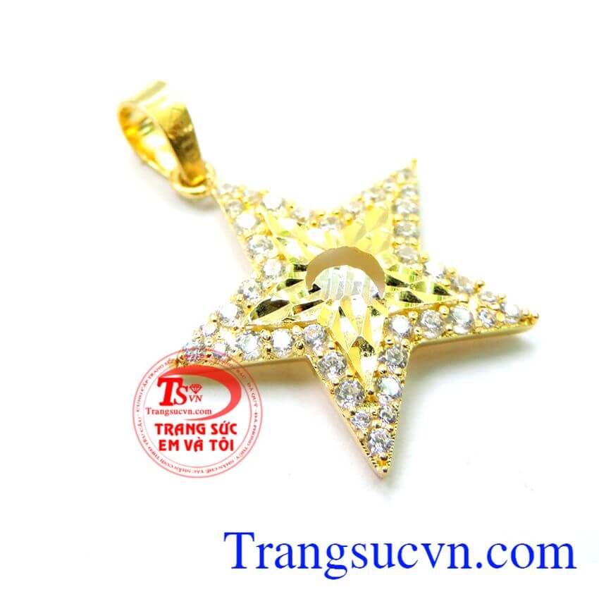 Mặt dây ngôi sao vĩnh cửu, mặt dây đẹp, mặt dây vàng tây