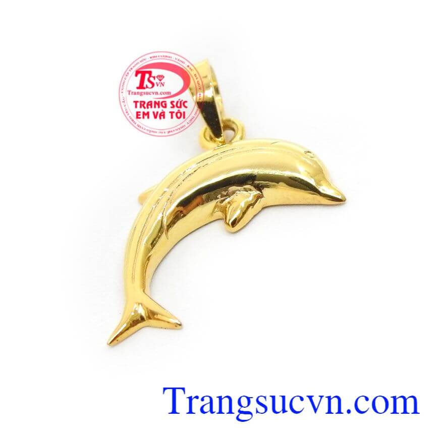 Mặt Dây Nữ Cá Heo Phong Cách, mặt dây vàng tây, mặt dây nữ đẹp Mặt Dây Nữ Cá Heo Phong Cách, mặt dây vàng tây, mặt dây nữ đẹp