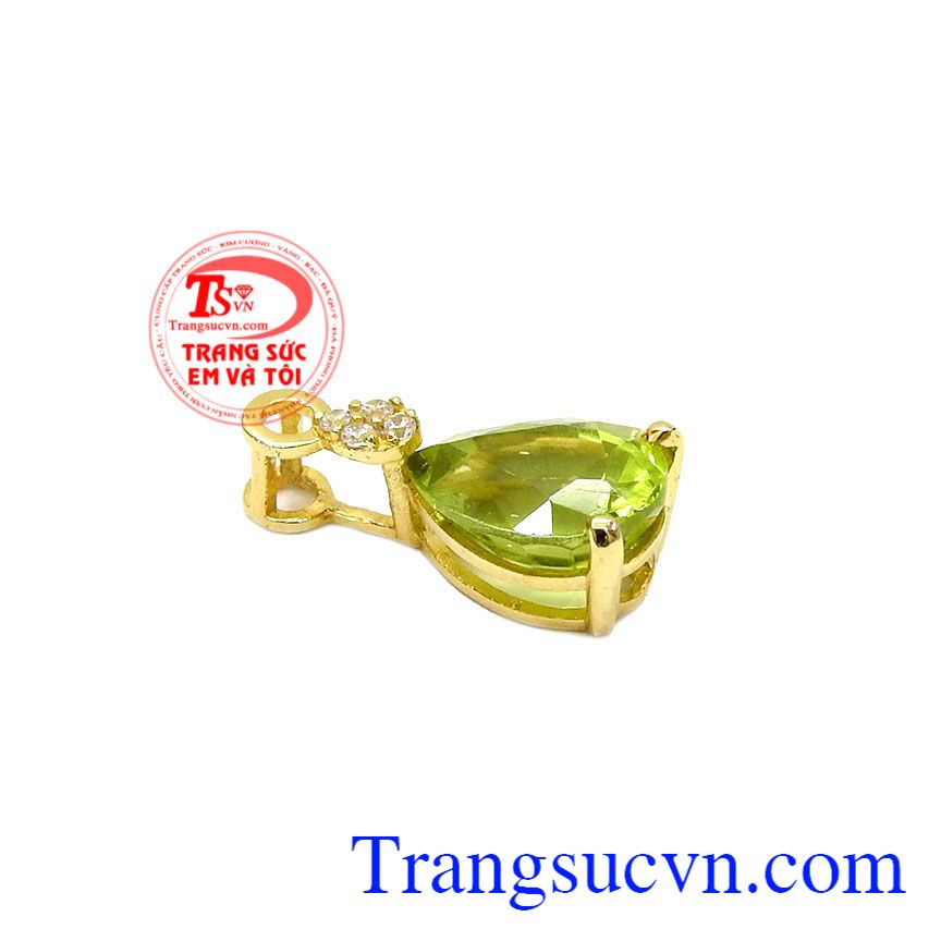 Mặt dây peridot thiên nhiên,Mặt dây vàng đá quý,Trang sức nữ Mặt dây peridot thiên nhiên,Mặt dây vàng đá quý,Trang sức nữ