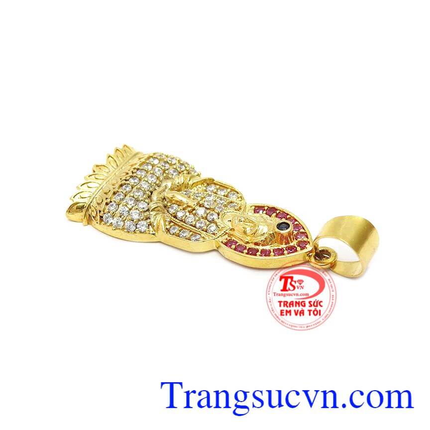 Mặt dây phật bà vàng tây 10k,Mặt dây chuyền nam,Trang sức nam Mặt dây phật bà vàng tây 10k,Mặt dây chuyền nam,Trang sức nam