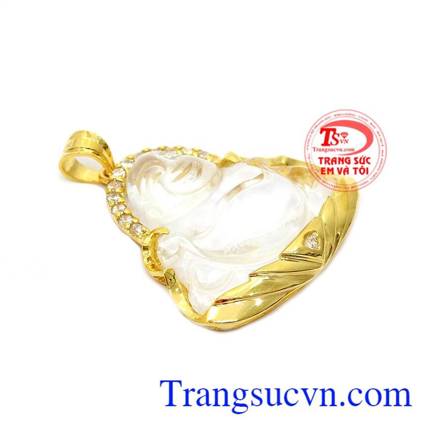 Mặt dây phật di lặc thạch anh trắng,Mặt dây chuyền nam,Trang sức nam Mặt dây phật di lặc thạch anh trắng,Mặt dây chuyền nam,Trang sức nam