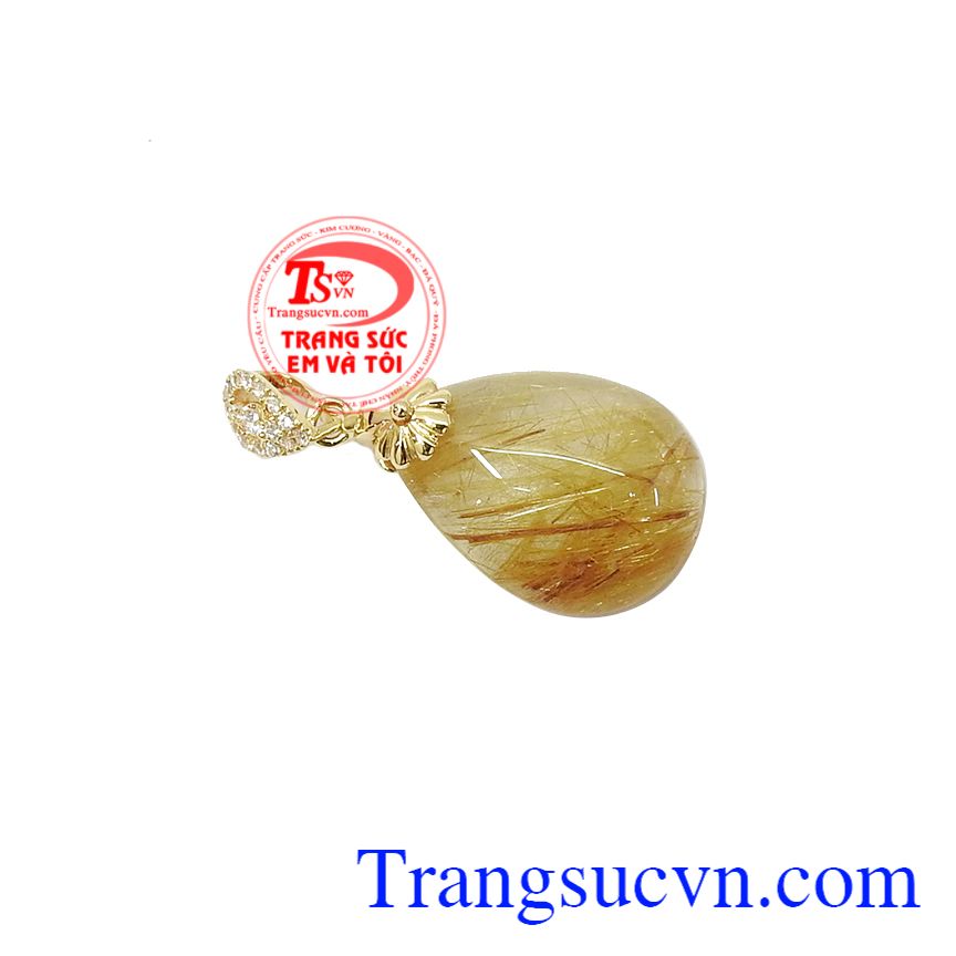 Mặt dây thạch anh tóc vàng đại cát, mặt dây thạch anh tóc, mặt dây vàng tây