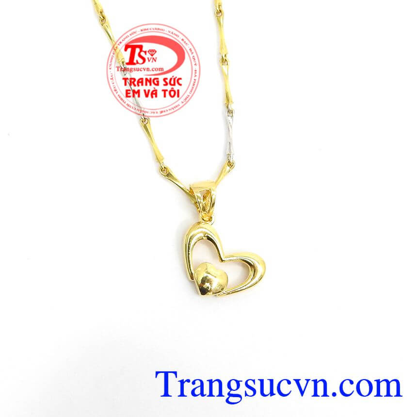 Mặt Dây Trái Tim Trang Nhã,Mặt dây chuyền vàng,Trang sức nữ Mặt Dây Trái Tim Trang Nhã,Mặt dây chuyền vàng,Trang sức nữ