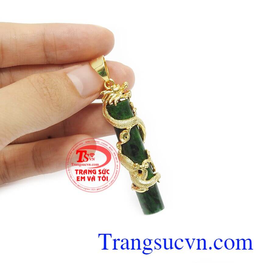 Mặt dây trụ cẩm thạch bọc vàng,Mặt dây chuyền nam,Trang sức nam