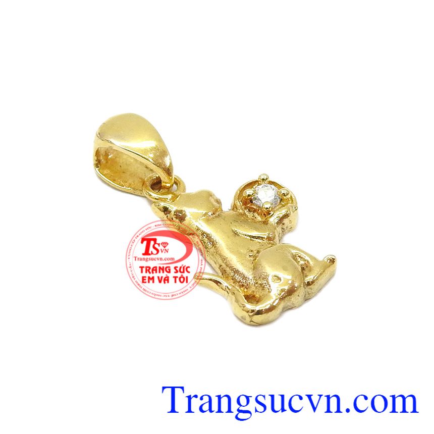 Mặt dây tuổi tuất, mặt dây chuyền vàng tây, mặt dây chuyền đẹp