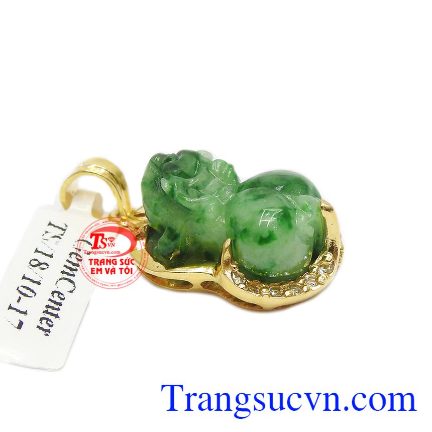 Mặt dây tỳ hưu cẩm thạch xanh ngọc,Mặt dây chuyền nam,Trang sức nam