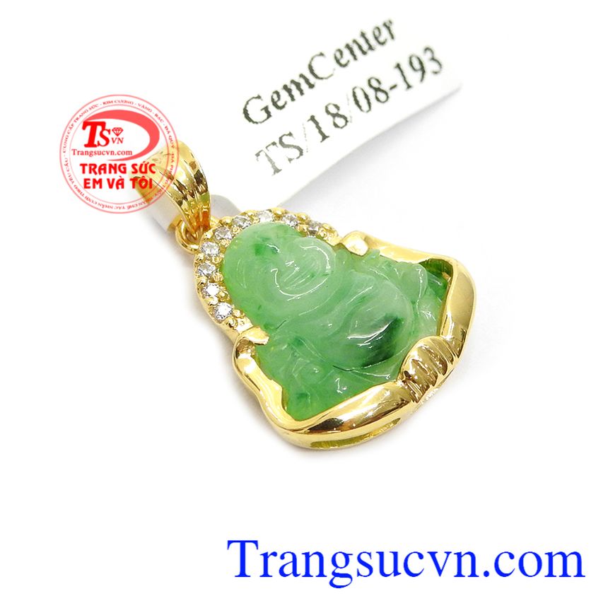 Mặt Di Lặc Phỉ Thúy Tài Lộc,Mặt phật bọc vàng,Mặt dây chuyền nam Mặt Di Lặc Phỉ Thúy Tài Lộc,Mặt phật bọc vàng,Mặt dây chuyền nam