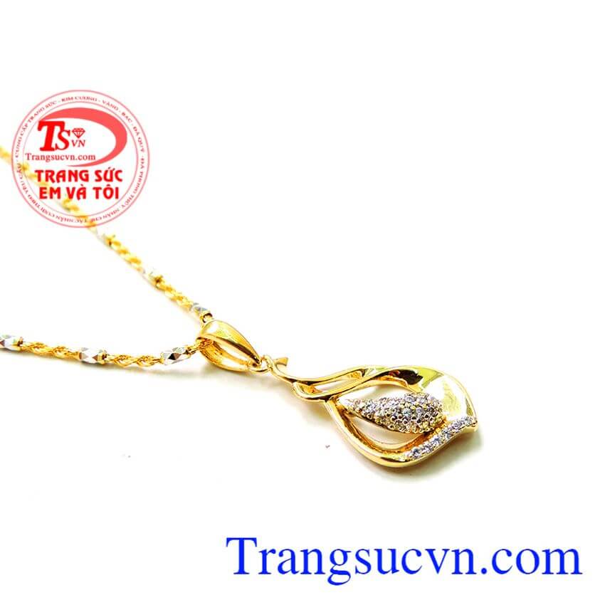 Mặt giọt nước cách điệu, mặt dây chuyền vàng, mặt dây đẹp Mặt giọt nước cách điệu, mặt dây chuyền vàng, mặt dây đẹp
