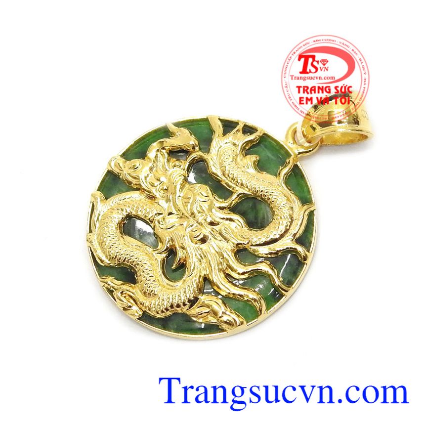 Mặt ngọc cẩm thạch rồng đẹp,Mặt dây chuyền nam,Trang sức nam