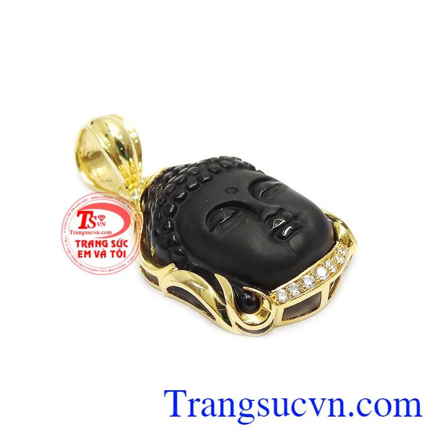 Mặt phật A-di-đà obsidian,Mặt dây chuyền nam,Trang sức nam Mặt phật A-di-đà obsidian,Mặt dây chuyền nam,Trang sức nam