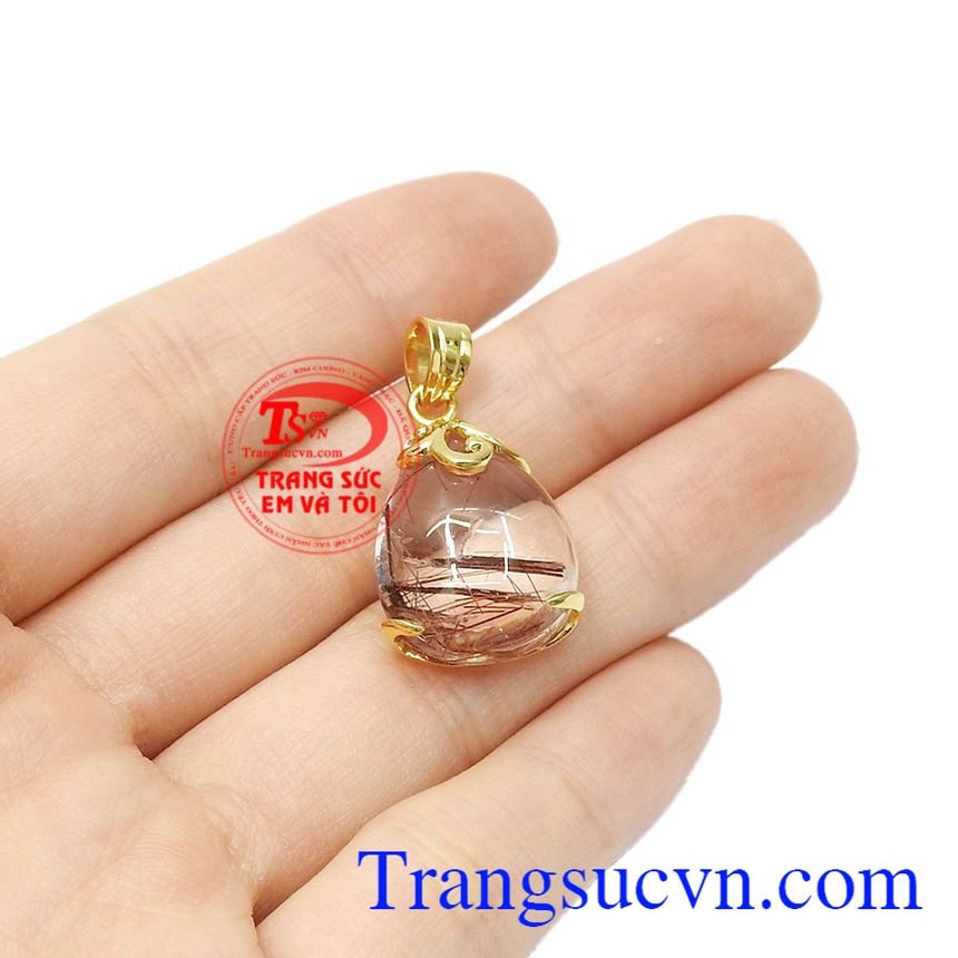 Mặt thạch anh tóc cao quý,mặt dây thạch anh,Trang sức nữ Mặt thạch anh tóc cao quý,mặt dây thạch anh,Trang sức nữ