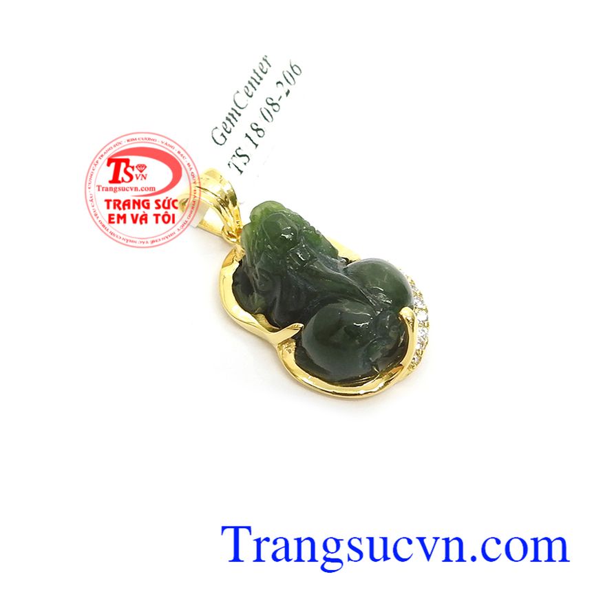 Mặt Tỳ Hưu Nephrite Ngọc Đẹp,Mặt dây chuyền nam,Trang sức nam