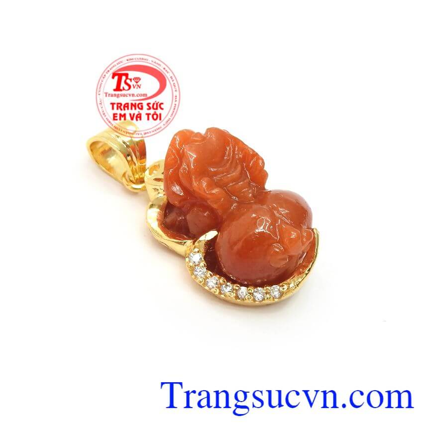 Mặt Tỳ Hưu Vàng Cát Khí,Tỳ hưu vàng,Trang sức nam