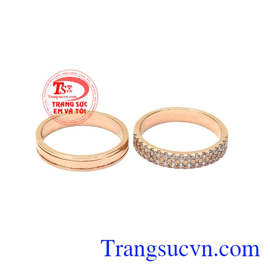 Nhẫn cưới vàng hồng tình yêu, Nhẫn cưới vàng tây, Nhẫn cưới vàng thời trang Nhẫn cưới vàng hồng tình yêu, Nhẫn cưới vàng tây, Nhẫn cưới vàng thời trang