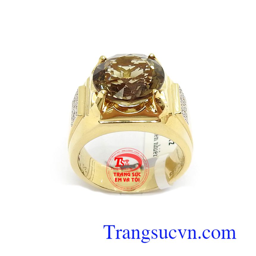 Nhẫn nam gắn thạch anh may mắn, nhẫn nam đẹp, nhẫn nam sang trọng Nhẫn nam gắn thạch anh may mắn, nhẫn nam đẹp, nhẫn nam sang trọng