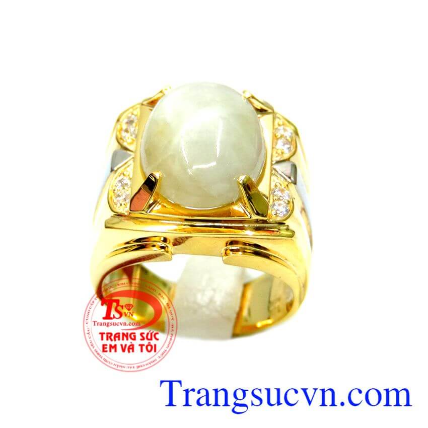 Nhẫn nam sapphir trắng vàng 14k,Nhẫn nam đẹp,Nhẫn nam vàng Nhẫn nam sapphir trắng vàng 14k,Nhẫn nam đẹp,Nhẫn nam vàng