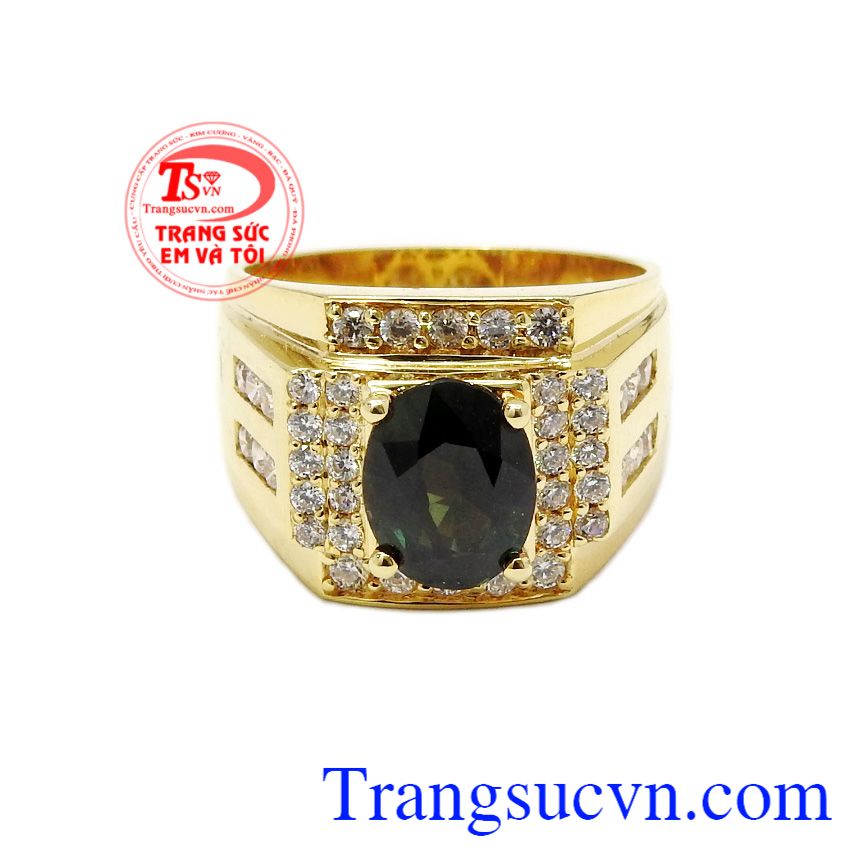 Nhẫn nam Sapphire thịnh vượng,Nhẫn nam đẹp,Trang sức nam Nhẫn nam Sapphire thịnh vượng,Nhẫn nam đẹp,Trang sức nam