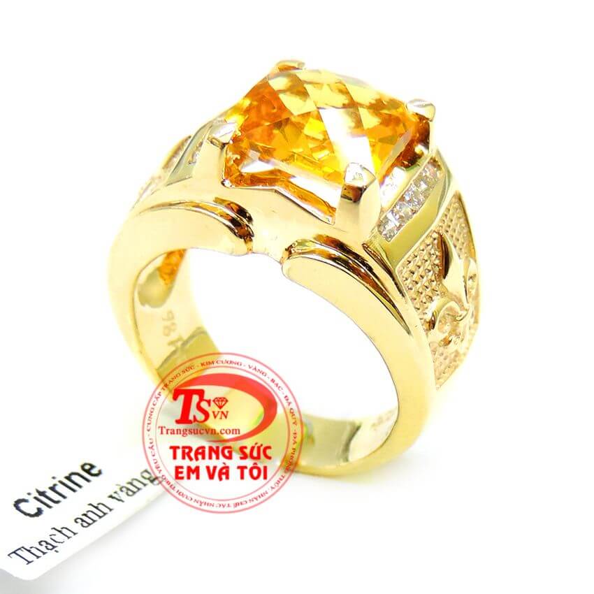 Nhẫn nam sức khỏe mệnh Kim,Nhẫn nam đẹp,Nhẫn nam vàng tây