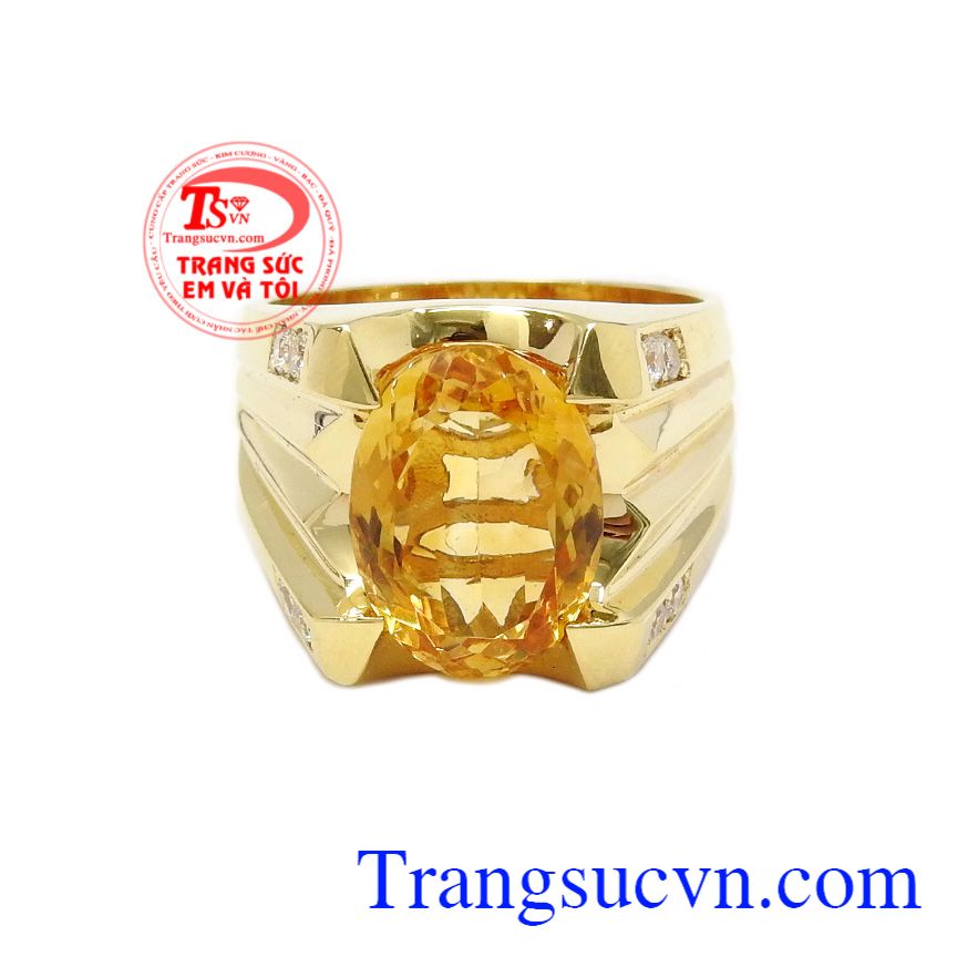 Nhẫn nam thạch anh vàng cao cấp,Nhẫn nam đẹp,Trang sức vàng Nhẫn nam thạch anh vàng cao cấp,Nhẫn nam đẹp,Trang sức vàng