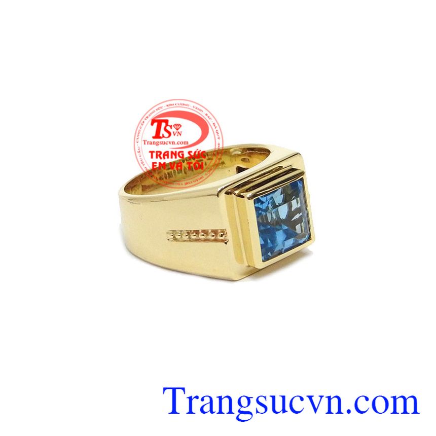 Nhẫn nam Topaz Thịnh Vượng, nhẫn nam đẳng cấp, nhẫn nam đẹp Nhẫn nam Topaz Thịnh Vượng, nhẫn nam đẳng cấp, nhẫn nam đẹp