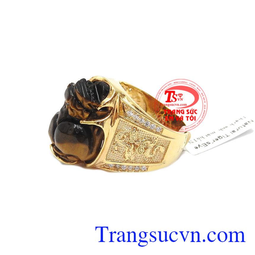 Nhẫn nam tỳ hưu đá mắt hổ đẹp, nhẫn nam đẹp, nhẫn nam tỳ hưu Nhẫn nam tỳ hưu đá mắt hổ đẹp, nhẫn nam đẹp, nhẫn nam tỳ hưu