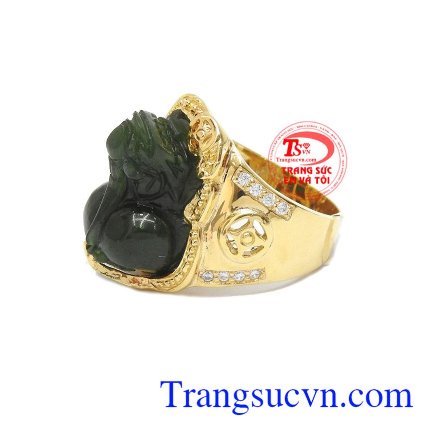 Nhẫn nam tỳ hưu nephrite, nhẫn nam vàng tây, nhẫn nam tỳ hưu Nhẫn nam tỳ hưu nephrite, nhẫn nam vàng tây, nhẫn nam tỳ hưu