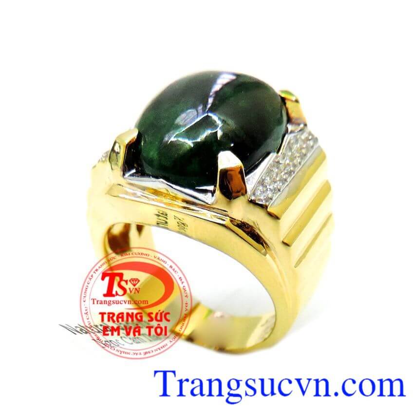 Nhẫn Nam Vàng Ngọc Phỉ Thúy,Nhẫn nam đẹp,Nhẫn nam vàng