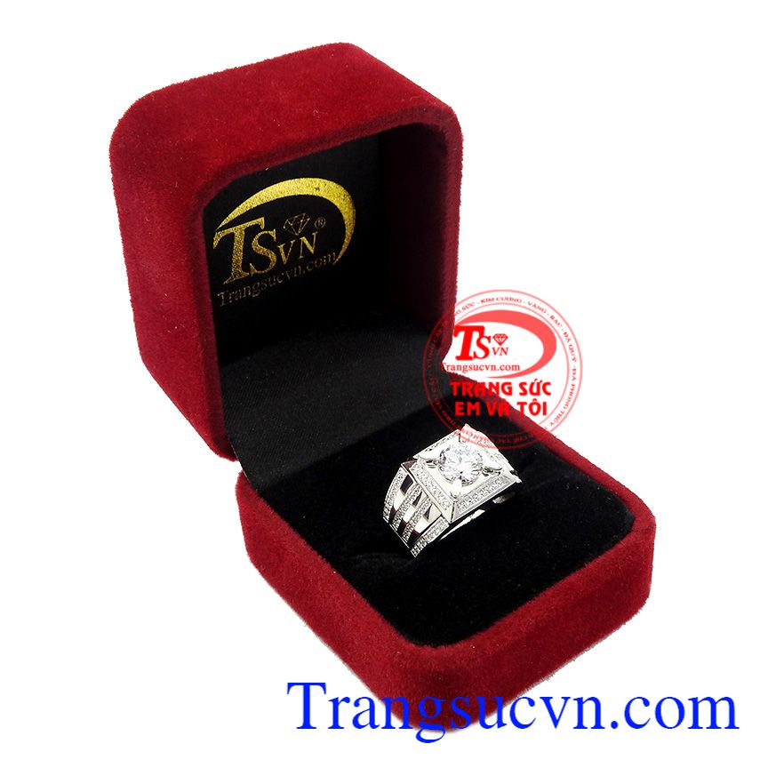 Nhẫn nam vàng trắng công danh,Nhẫn nam đẹp,Trang sức vàng Nhẫn nam vàng trắng công danh,Nhẫn nam đẹp,Trang sức vàng