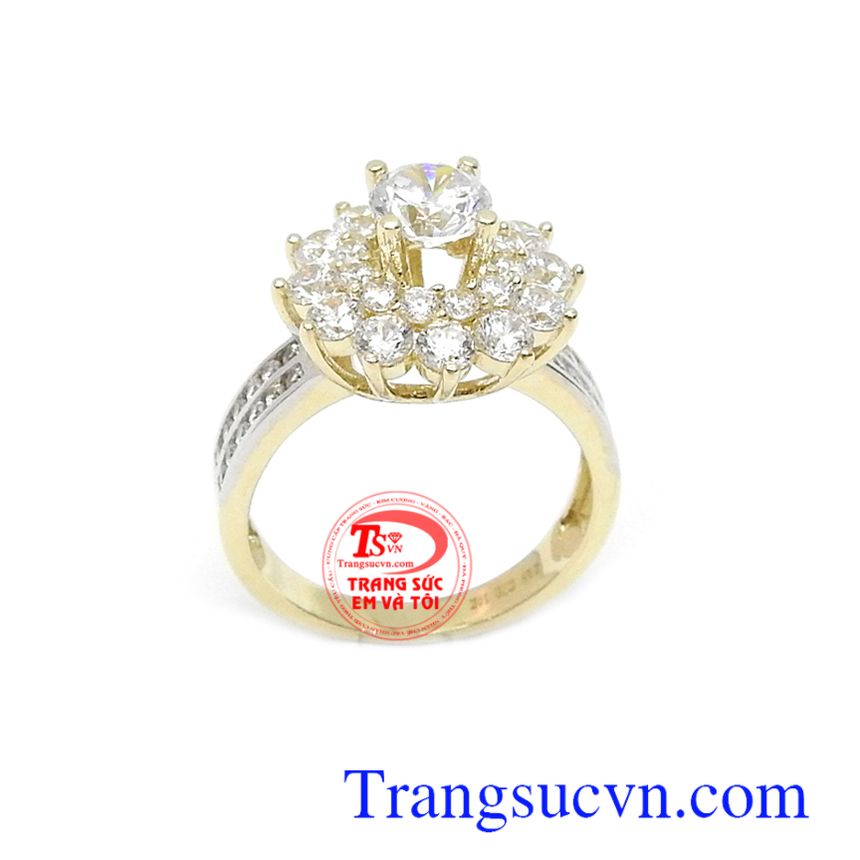 Nhẫn nữ 10k Hàn Quốc quý phái,Nhẫn nữ đá quý,Trang sức nữ Nhẫn nữ 10k Hàn Quốc quý phái,Nhẫn nữ đá quý,Trang sức nữ