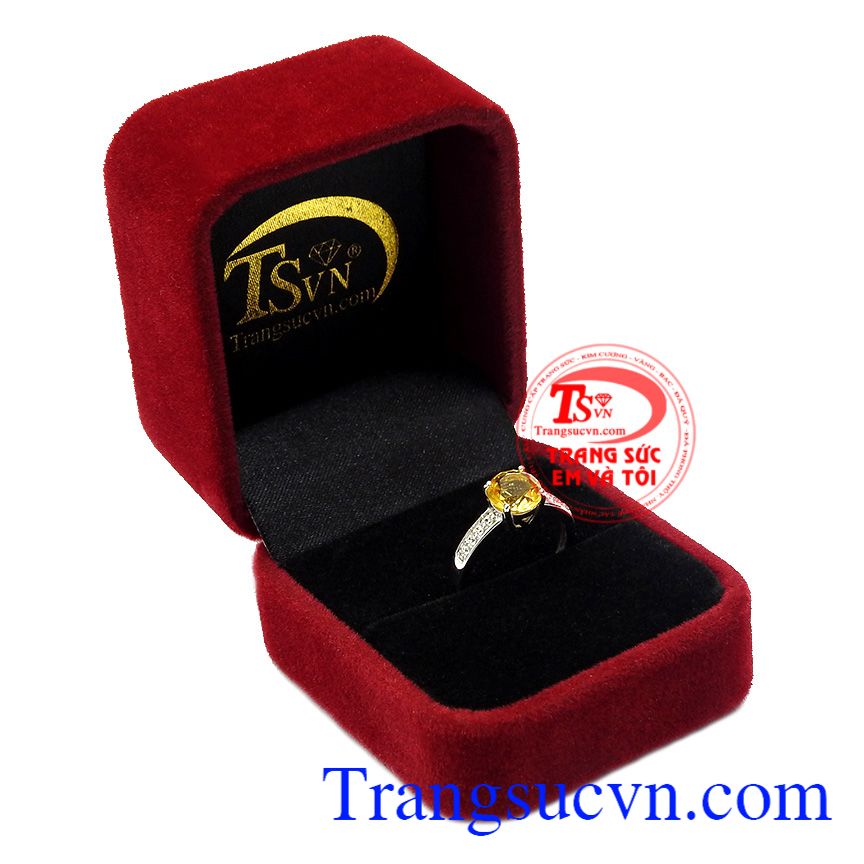 Nhẫn nữ bạc Citrine trang nhã,Trang sức bạc,Nhẫn nữ bạc Nhẫn nữ bạc Citrine trang nhã,Trang sức bạc,Nhẫn nữ bạc