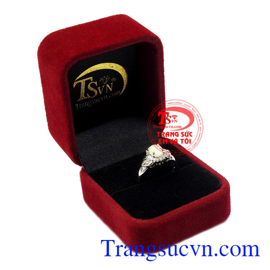 Nhẫn nữ bạc Sapphire trắng,Trang sức bạc,Nhẫn nữ bạc Nhẫn nữ bạc Sapphire trắng,Trang sức bạc,Nhẫn nữ bạc
